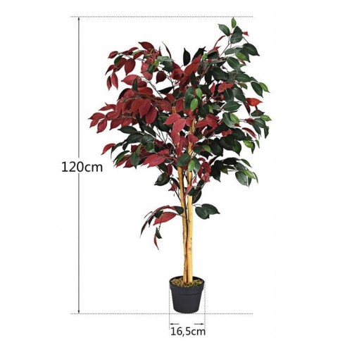 Sztuczna roślina ozdobna fikus w donicy 120cm
