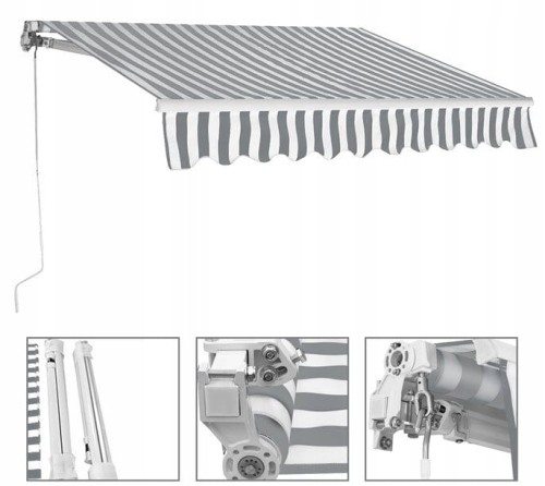 Składana markiza balkonowa tarasowa 300x250cm