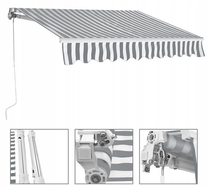 Składana markiza balkonowa tarasowa 300x250cm