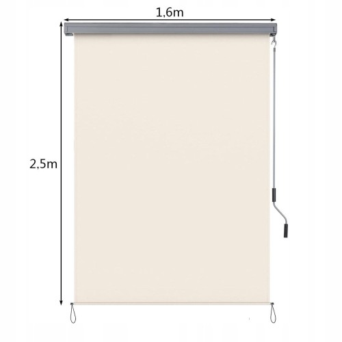Pionowa markiza balkonowa 140 x 250cm