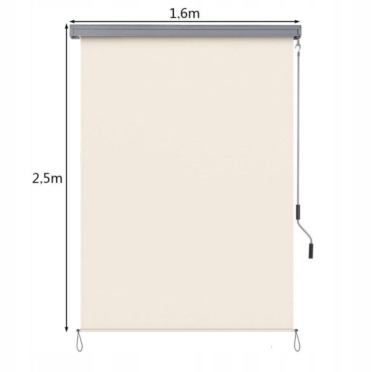 Pionowa markiza balkonowa 140 x 250cm