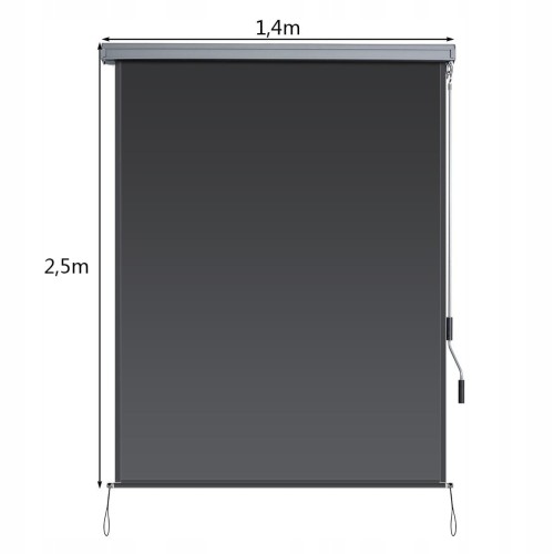 Pionowa markiza balkonowa 140 x 250cm