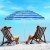 Parasol plażowy regulowany z ochroną UPF 50+ 2,2 x 2,45 m