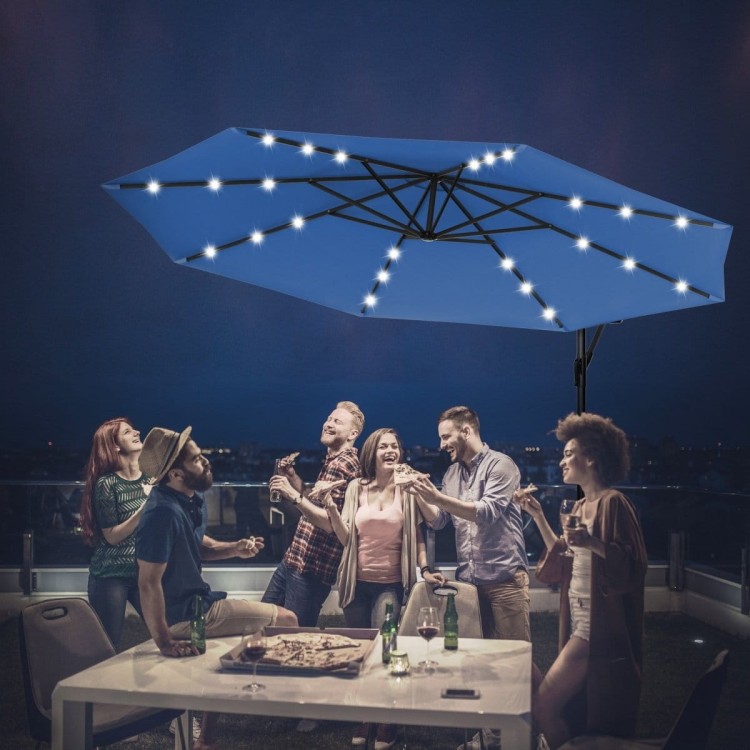 Parasol ogrodowy na balkon taras z wysięgnikiem 300 cm