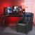 Fotel gamingowy recliner z poduszką lędźwiową