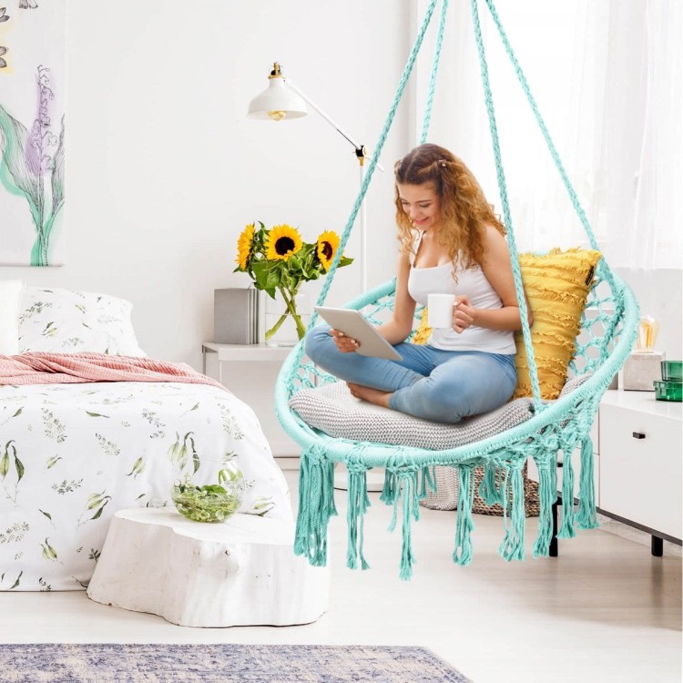 Huśtawka fotel wiszący hamak boho