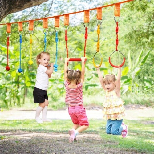 Domowy park linowy tor przeszkód - zestaw elementów dla jednego dziecka