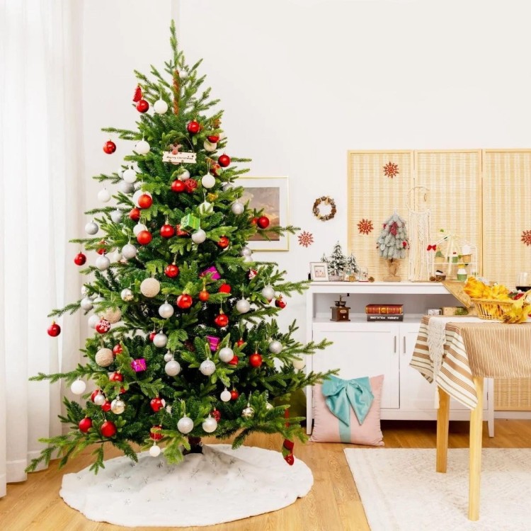 Sztuczna choinka świąteczna 210 cm na stojaku
