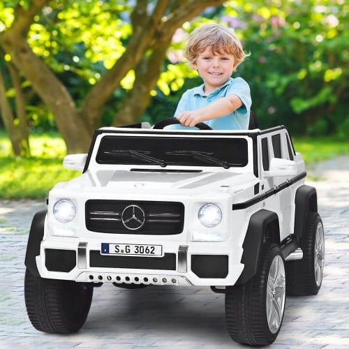 Samochód dla dzieci Mercedes Benz Maybach G650-S  z oświetleniem LED Biały