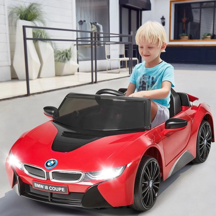 Elektryczny samochód dla dzieci BMW i8 Czerwony