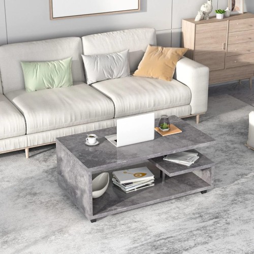 Drewniany stolik kawowy do salonu 105 x 60 x 46 cm