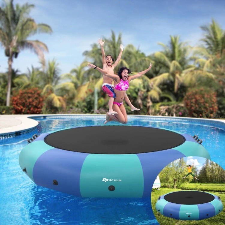 Dmuchana trampolina wodna 305 cm + elektryczny kompresor