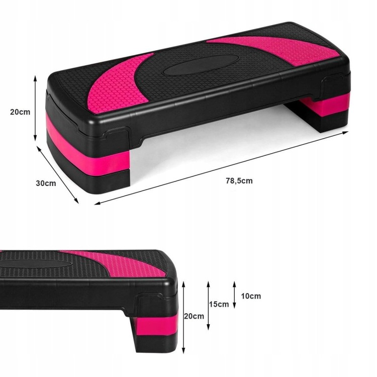 Stepper do aerobiku regulowany 3-stopniowy