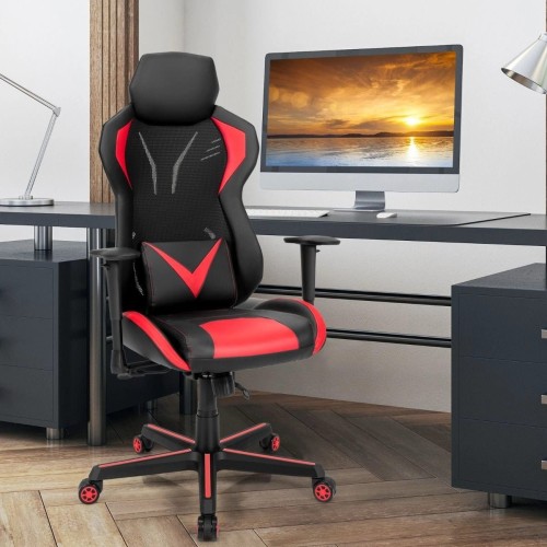 Ergonomiczne krzesło gamingowe Czerwono-czarne