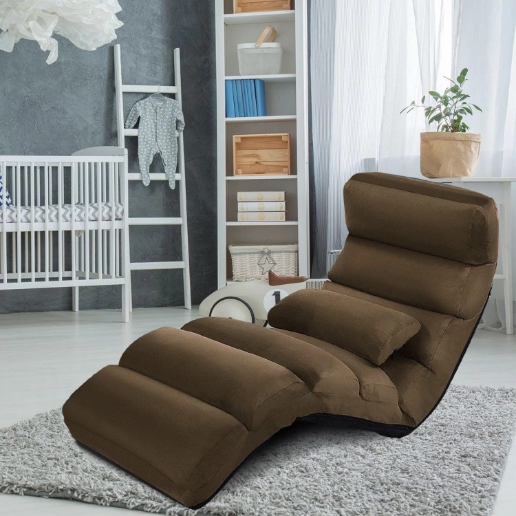 Składany fotel podłogowy 175 x 55 x 20 cm