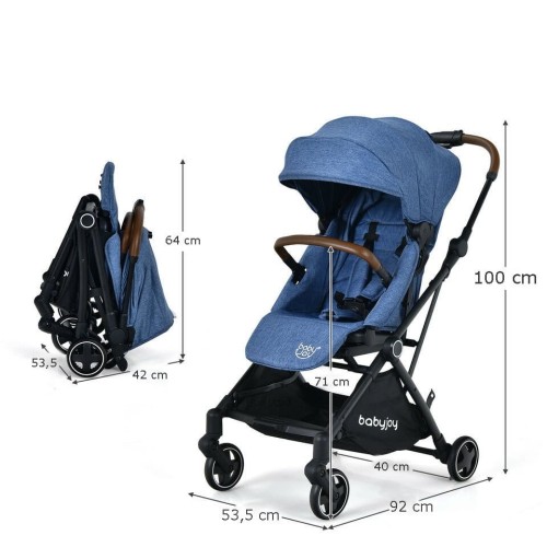 Składany wózek dziecięcy z obrotowym siedziskiem