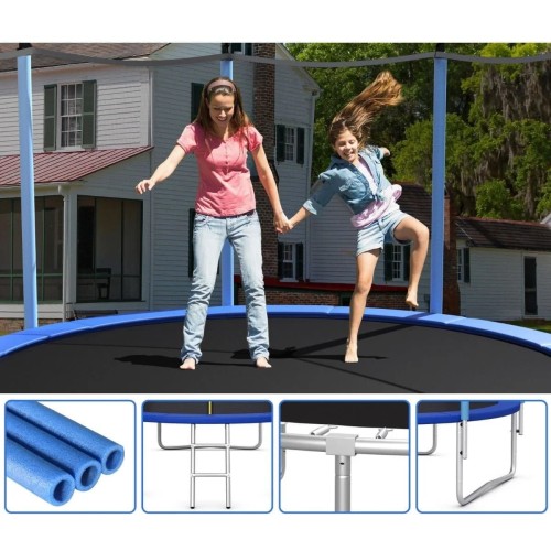 Trampolina ogrodowa 427 cm z siatką wewnętrzną