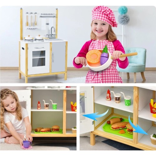 Kuchnia edukacyjna dla dzieci z akcesoriami