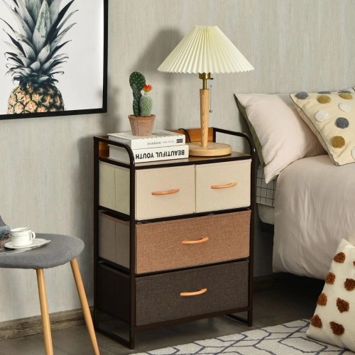 Komoda organizer ze składanymi 4 szufladami 58 x 29 x 79 cm