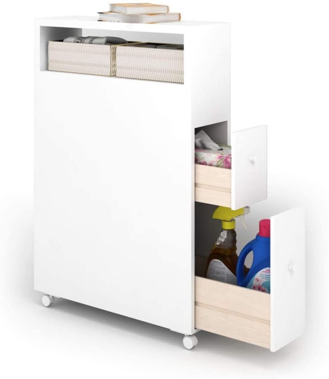 Nowoczesny kompaktowy organizer łazienkowy 50,8 x 15,2 x 72,4