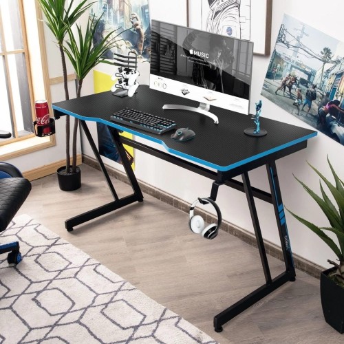 Biurko gamingowe z uchwytem na słuchawki 120 x 60 x 73 cm