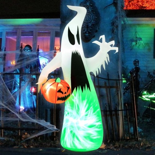 Dekoracja Halloween nadmuchiwany duch z dynią