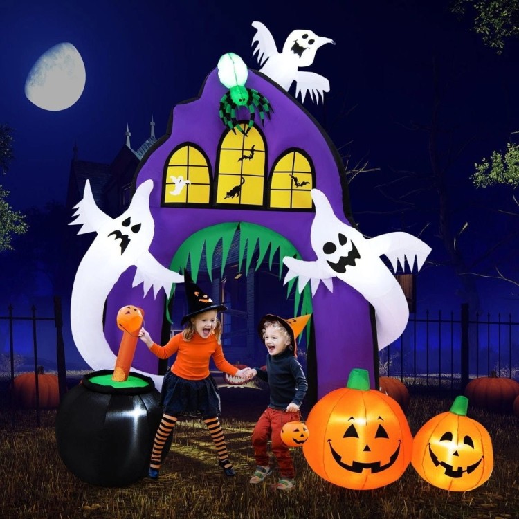 Dekoracja Halloween straszna brama LED 267 cm