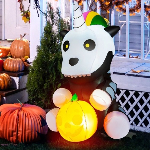 Dekoracja Halloween nadmuchiwany szkielet jednorożca