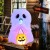 Dekoracja Halloween Dmuchany duch z dynią