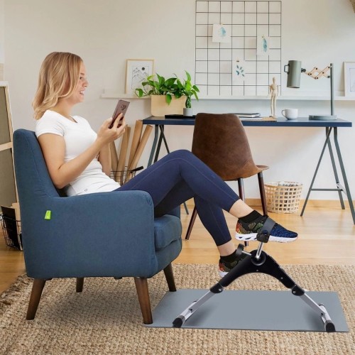 Stacjonarny mini rower treningowy z wyświetlaczem LED i regulacją oporu