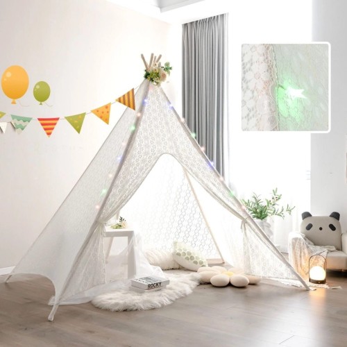 Koronkowy namiot teepee dla dzieci i dorosłych
