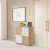 Komoda z 2 szafkami i 3 szufladami 77 x 28,5 x 77,5 cm