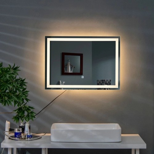 Lustro łazienkowe podświetlane LED 70 x 50 cm