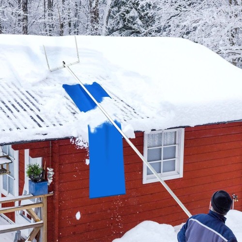 Zgarniacz śniegu do dachu z aluminiowym trzonkiem do 604 cm