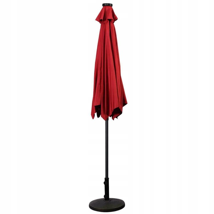 Parasol ogrodowy z solarnymi diodami led 300 cm