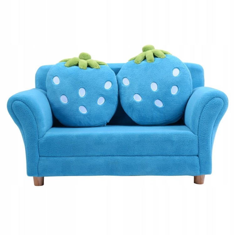Mini sofa kanapa dla dzieci truskawka