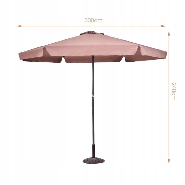 Parasol ogrodowy na balkon taras  300 cm