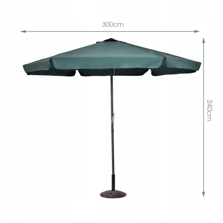 Parasol ogrodowy na balkon taras 300 cm