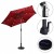 Parasol ogrodowy z diodami solarnymi led 270 cm