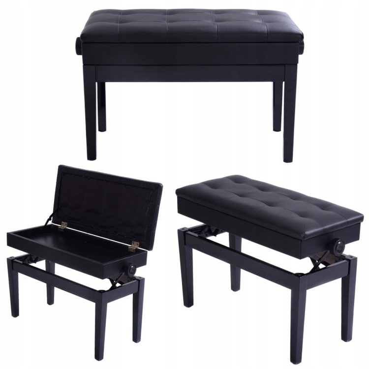 Taboret stołek do pianina fortepianu ze schowkiem