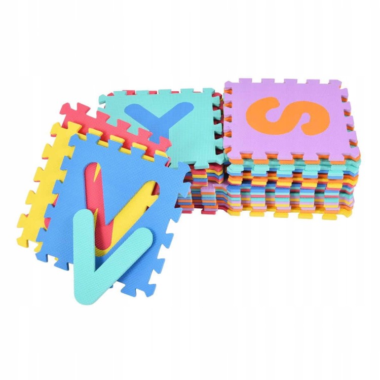 Duża piankowa mata edukacyjna puzzle