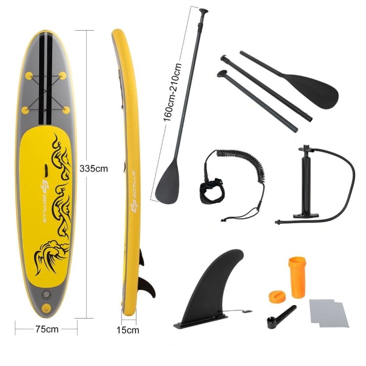 Deska sup stand up board pompowana do wiosłowania 335 cm