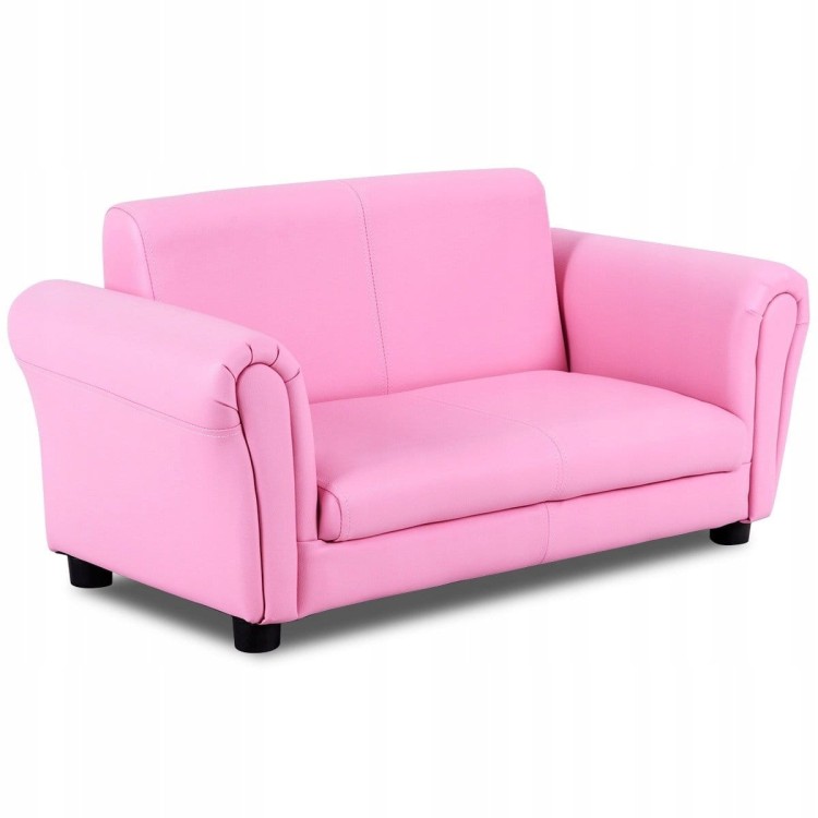 Mini sofa dziecięca z podnóżkiem