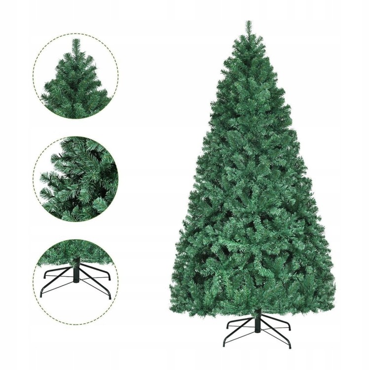 Sztuczna choinka led sosna ze stojakiem 225cm