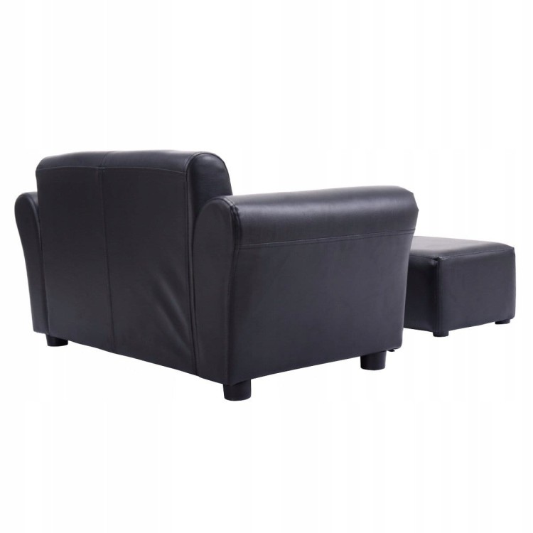 Mini sofa dziecięca z podnóżkiem