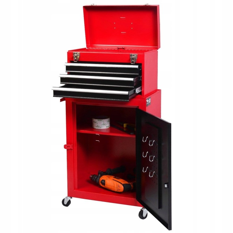 Szafka warsztatowa skrzynka narzędziowa wózek 2w1