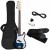 Gitara basowa elektryczna drewniana z futerałem