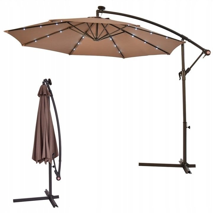 Parasol ogrodowy na balkon taras z wysięgnikiem 300 cm
