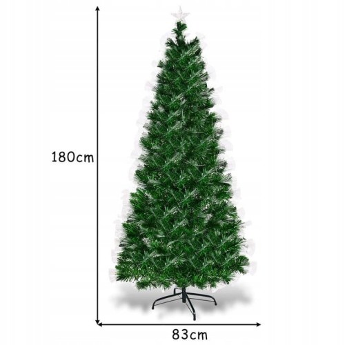 Sztuczna choinka led ze stojakiem 180cm