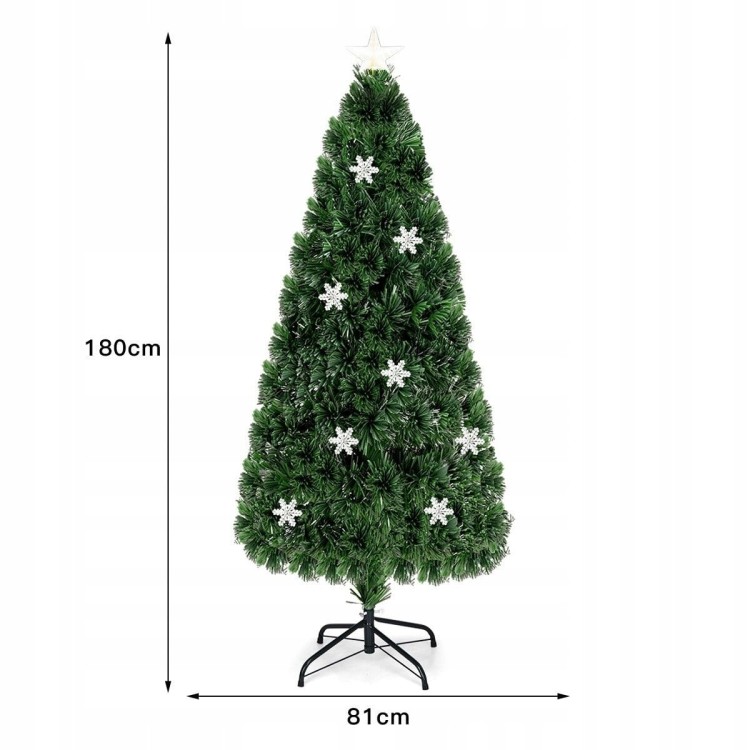 Sztuczna choinka z lampkami LED 180cm
